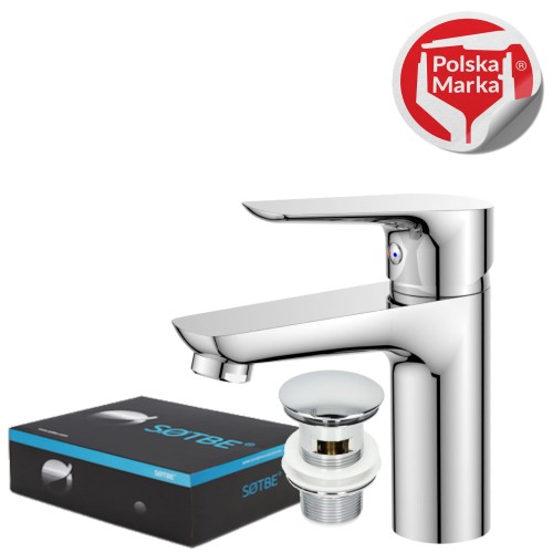 SOTBE INARI bateria umywalkowa  z korkiem