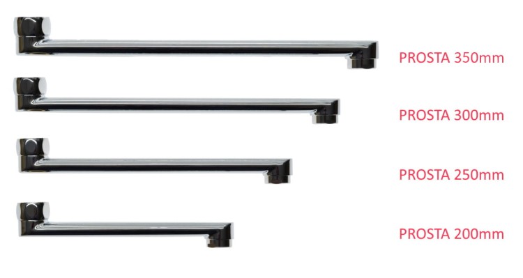 SOTBE Wylewka prosta  z wymiarami