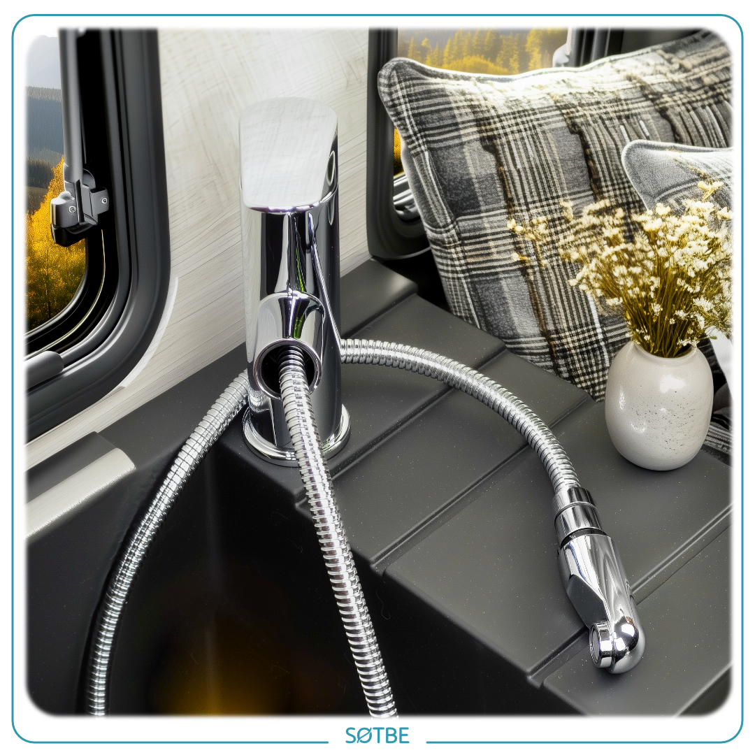 bateria z wyciąganą wylewką do mycia włosów